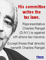 Charles Rangel is under investigation for allegedly helping a company preserve its offshore tax loophole -- in exchange for a million-dollar gift to a school named in his honor. 